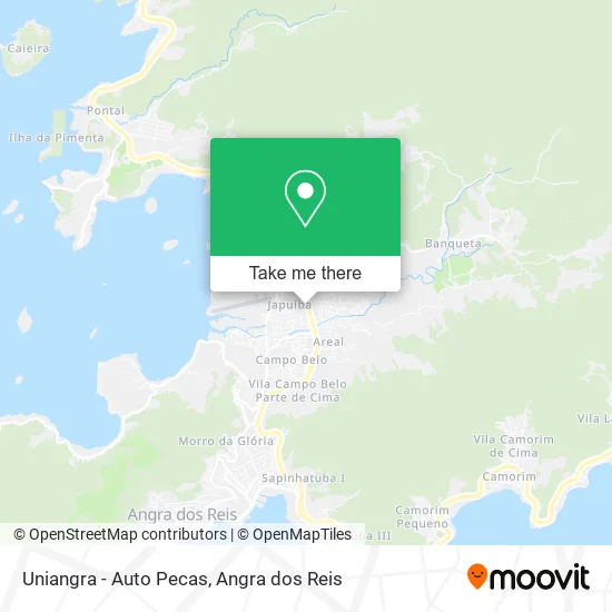 Uniangra - Auto Pecas map