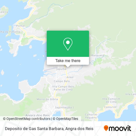Deposito de Gas Santa Barbara map