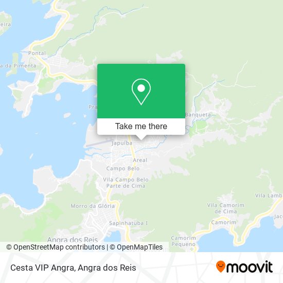 Mapa Cesta VIP Angra