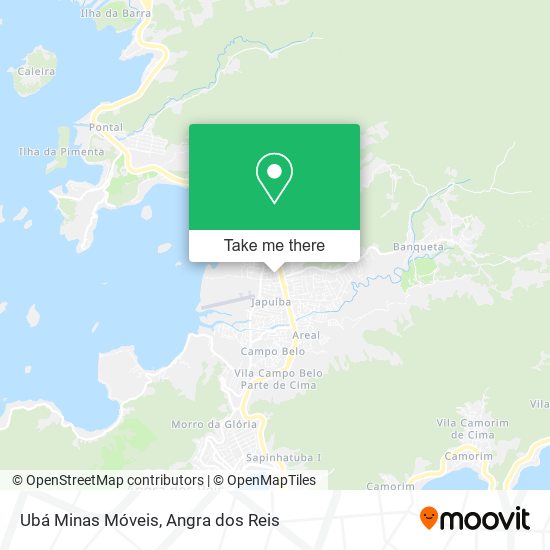 Mapa Ubá Minas Móveis