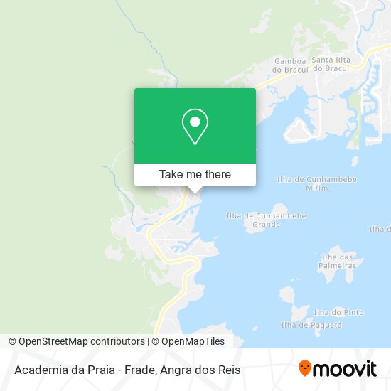 Mapa Academia da Praia - Frade