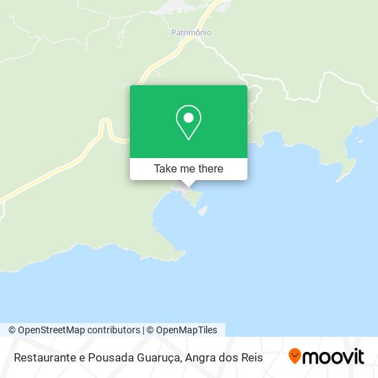 Mapa Restaurante e Pousada Guaruça