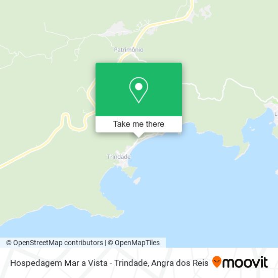 Mapa Hospedagem Mar a Vista - Trindade