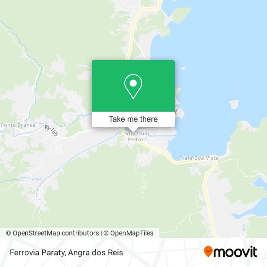 Mapa Ferrovia Paraty