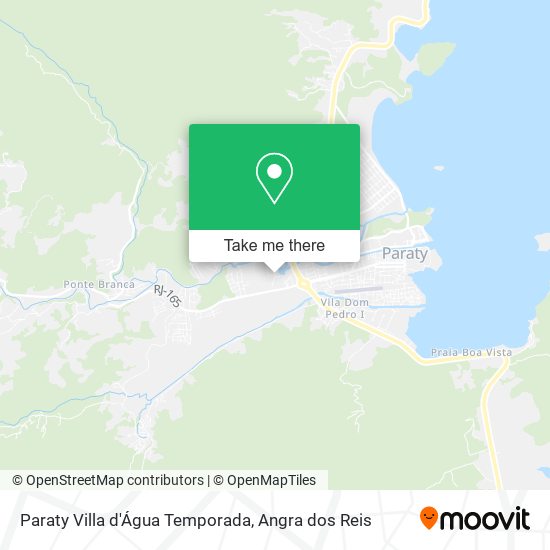 Mapa Paraty Villa d'Água Temporada