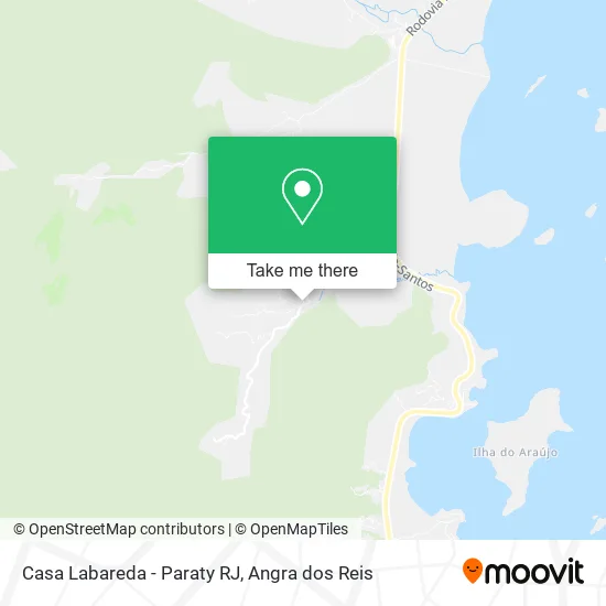Casa Labareda - Paraty RJ map
