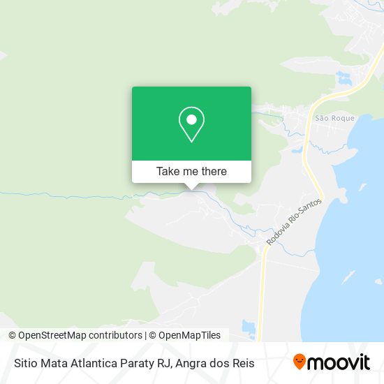 Mapa Sitio Mata Atlantica Paraty RJ