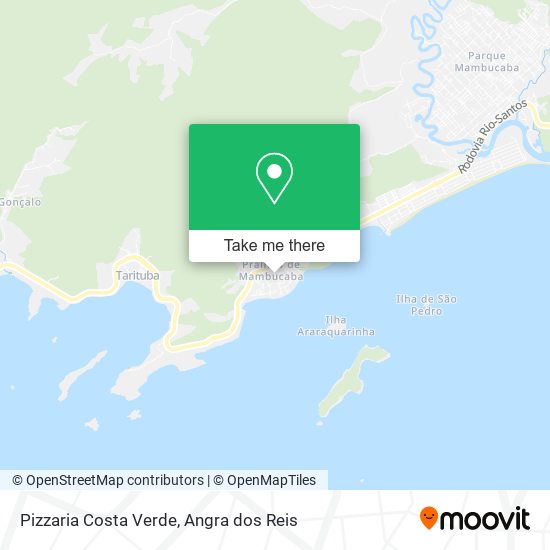 Mapa Pizzaria Costa Verde