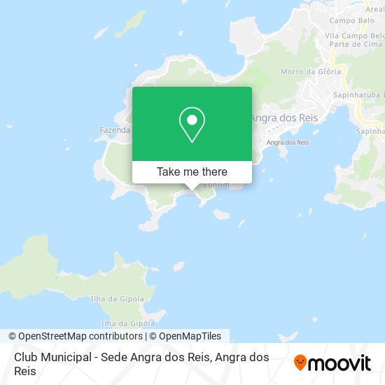 Club Municipal - Sede Angra dos Reis map