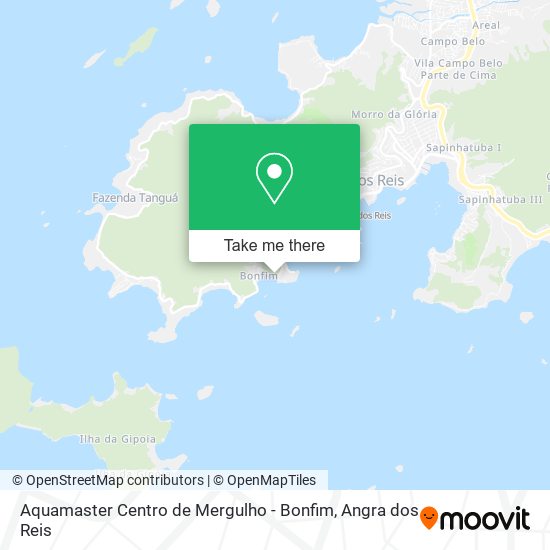 Mapa Aquamaster Centro de Mergulho - Bonfim
