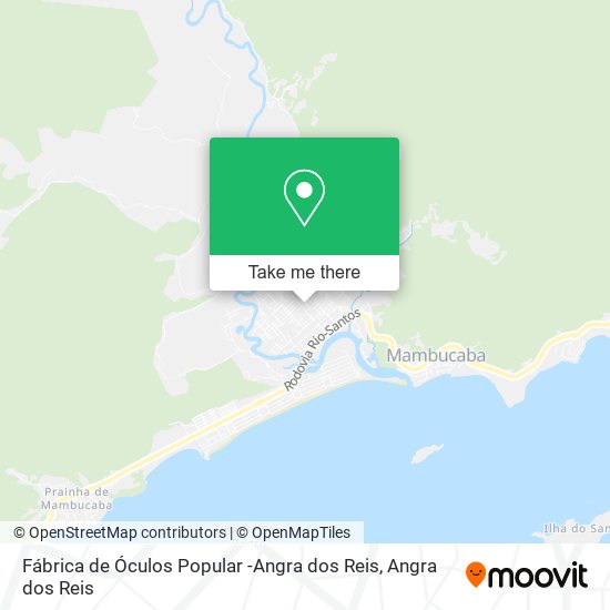 Mapa Fábrica de Óculos Popular -Angra dos Reis