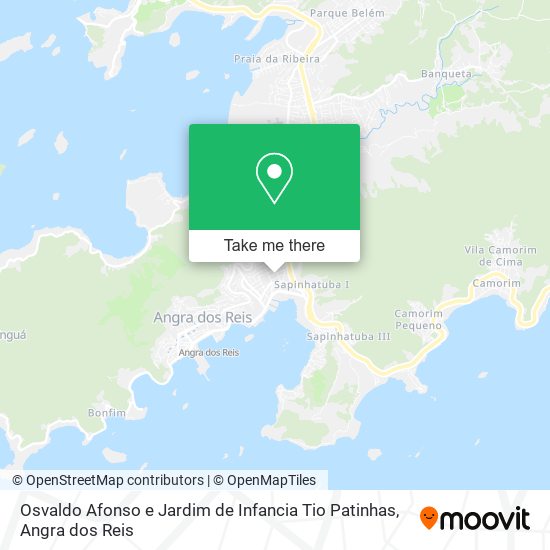 Mapa Osvaldo Afonso e Jardim de Infancia Tio Patinhas