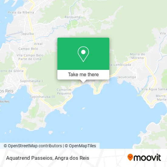 Aquatrend Passeios map