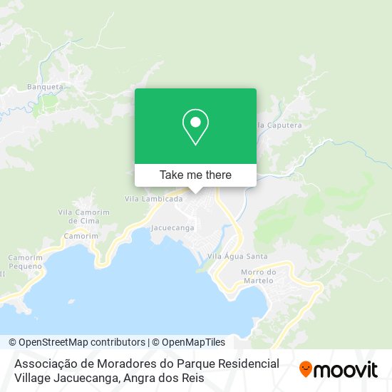 Mapa Associação de Moradores do Parque Residencial Village Jacuecanga