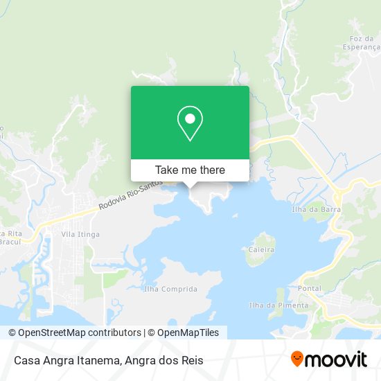 Casa Angra Itanema map