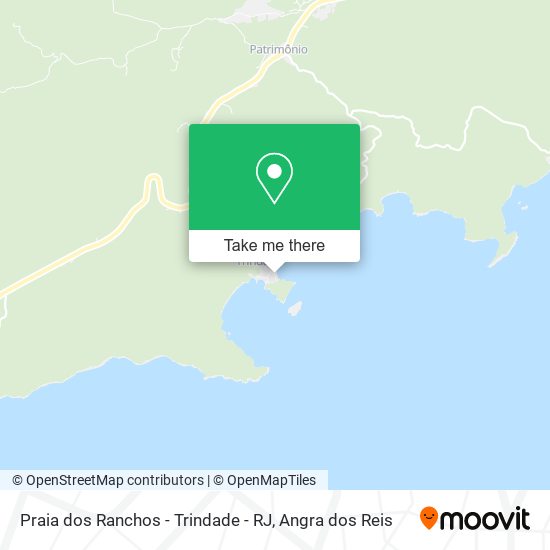 Praia dos Ranchos - Trindade - RJ map