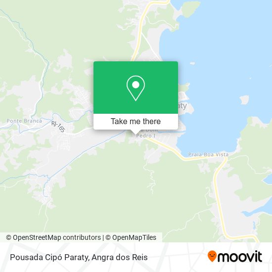 Mapa Pousada Cipó Paraty