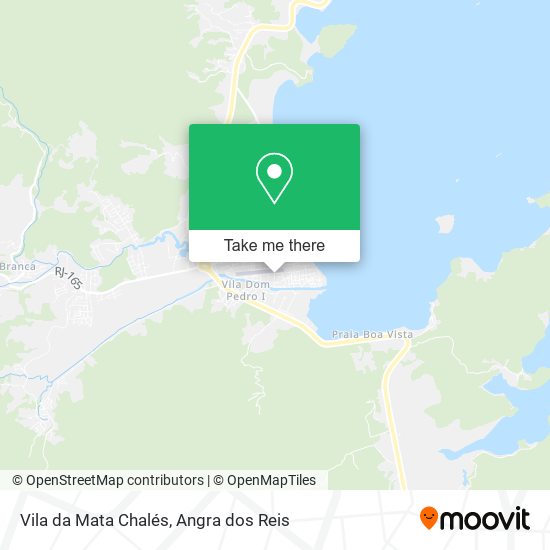 Mapa Vila da Mata Chalés