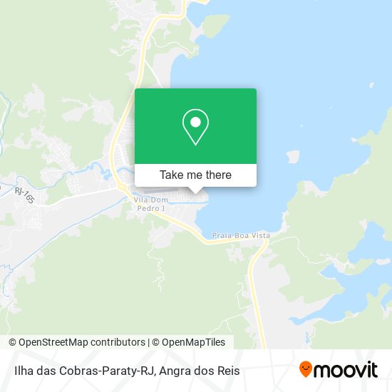 Mapa Ilha das Cobras-Paraty-RJ