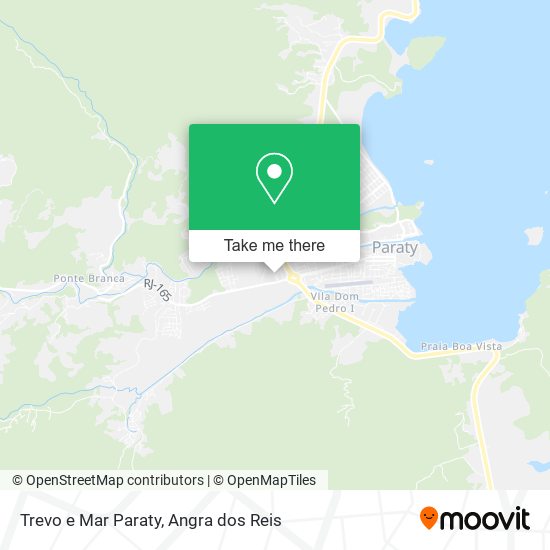 Trevo e Mar Paraty map