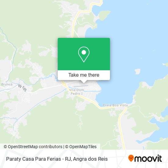 Mapa Paraty Casa Para Ferias - RJ