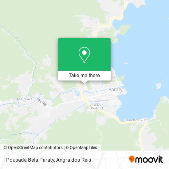 Mapa Pousada Bela Paraty