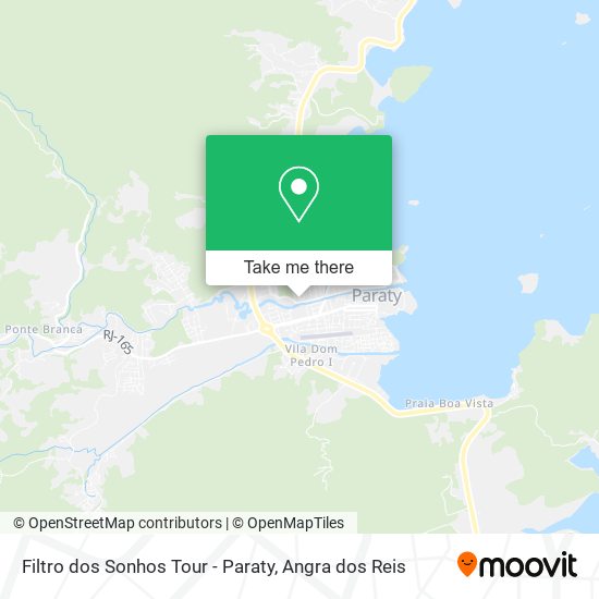 Filtro dos Sonhos Tour - Paraty map