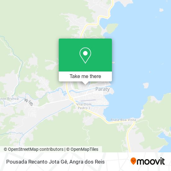 Mapa Pousada Recanto Jota Gê