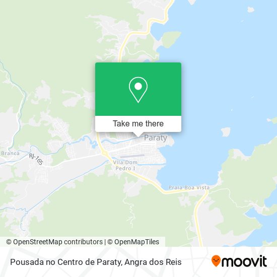 Mapa Pousada no Centro de Paraty