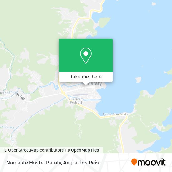 Namaste Hostel Paraty map