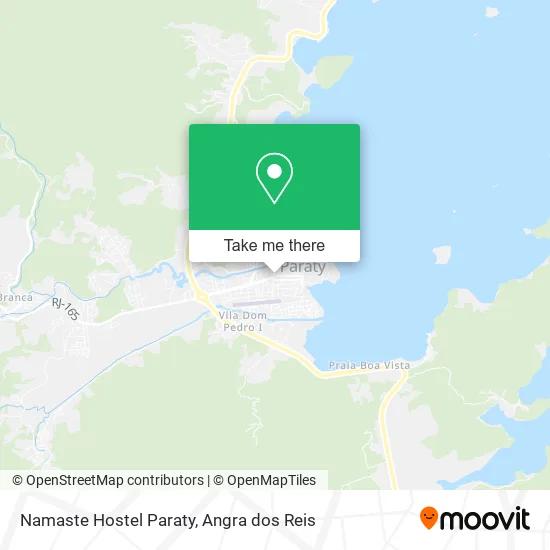 Namaste Hostel Paraty map