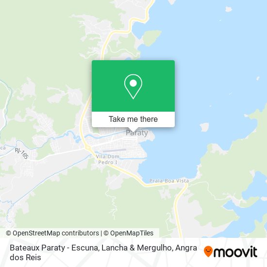Mapa Bateaux Paraty - Escuna, Lancha & Mergulho