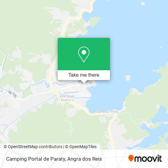 Mapa Camping Portal de Paraty