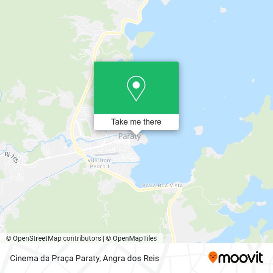 Mapa Cinema da Praça Paraty