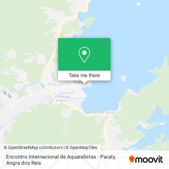 Encontro Internacional de Aquarelistas - Paraty map