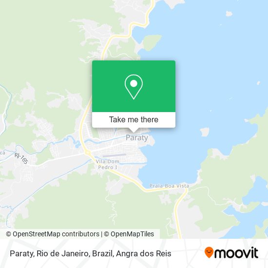 Mapa Paraty, Rio de Janeiro, Brazil