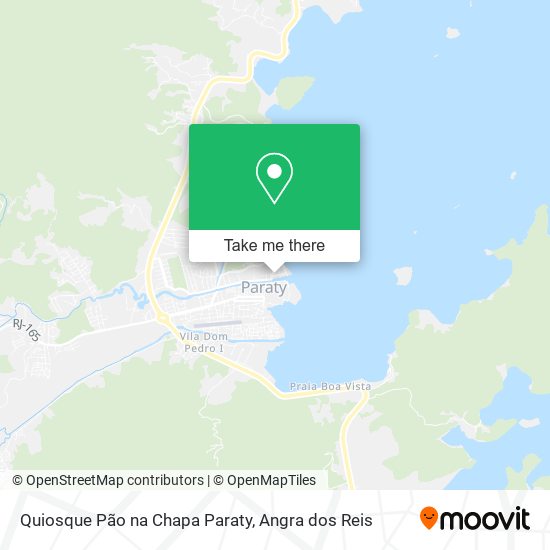 Mapa Quiosque Pão na Chapa Paraty