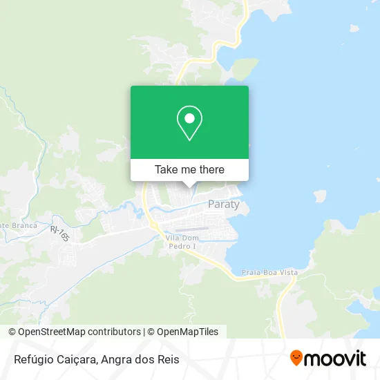 Refúgio Caiçara map