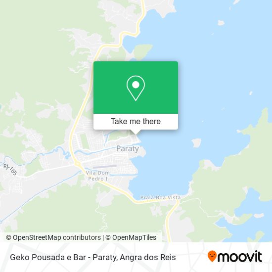 Mapa Geko Pousada e Bar - Paraty