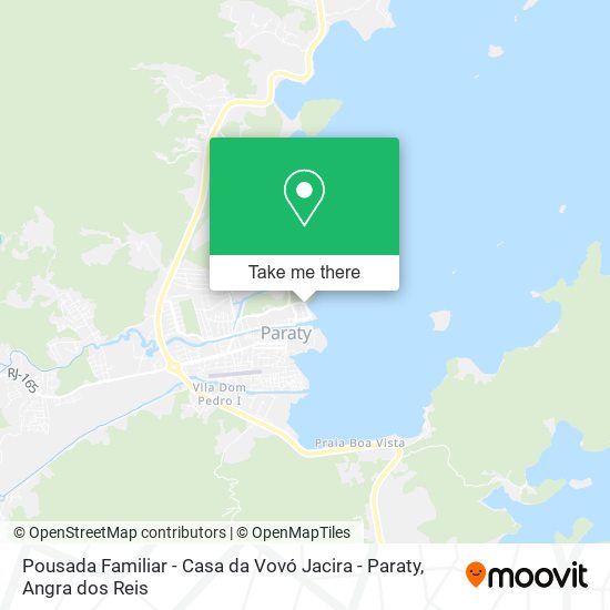 Pousada Familiar - Casa da Vovó Jacira - Paraty map