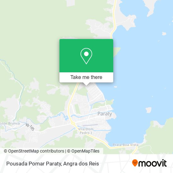 Mapa Pousada Pomar Paraty