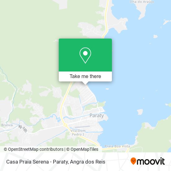 Mapa Casa Praia Serena - Paraty