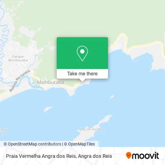 Praia Vermelha Angra dos Reis map