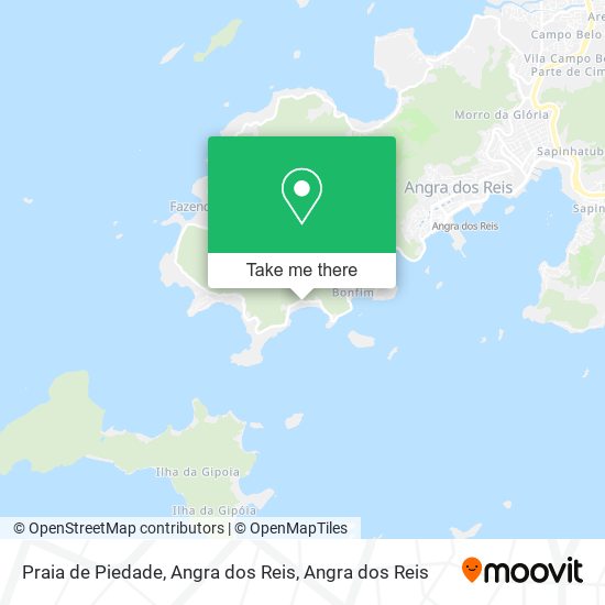 Mapa Praia de Piedade, Angra dos Reis