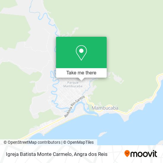 Mapa Igreja Batista Monte Carmelo