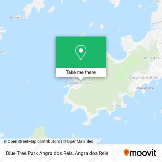 Blue Tree Park Angra dos Reis map