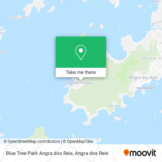 Blue Tree Park Angra dos Reis map