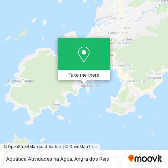 Mapa Aquática Atividades na Água