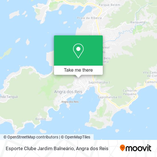 Mapa Esporte Clube Jardim Balneário