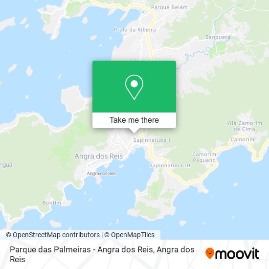 Mapa Parque das Palmeiras - Angra dos Reis